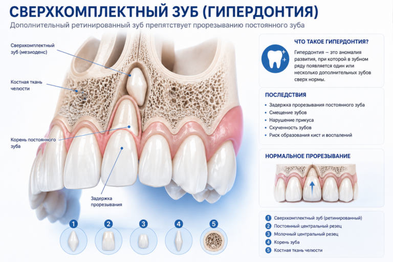 Сверхкомплектные зубы: откуда они берутся и нужно ли их удалять?