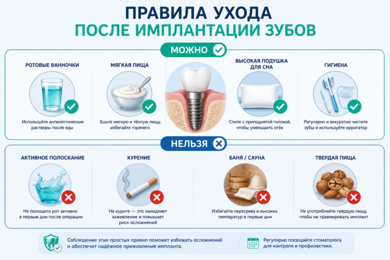 Имплантация зубов: как проходит восстановление и чего ожидать пациенту